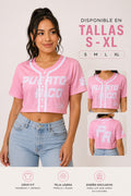 Puerto Rico Pink Crop Jersey